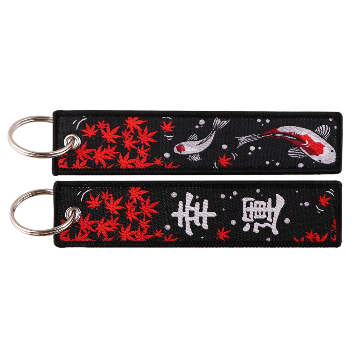 Japanese Anime Cool Embroidery Key Fobs Key Tag Motorcycles Cars Backpack Chaveiro Keychain for Friends Fashion Key Ring Gifts